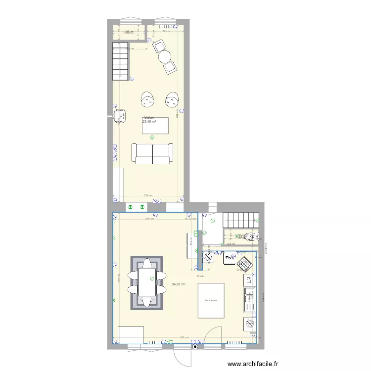 La Chapelle RDC V3. Plan de 