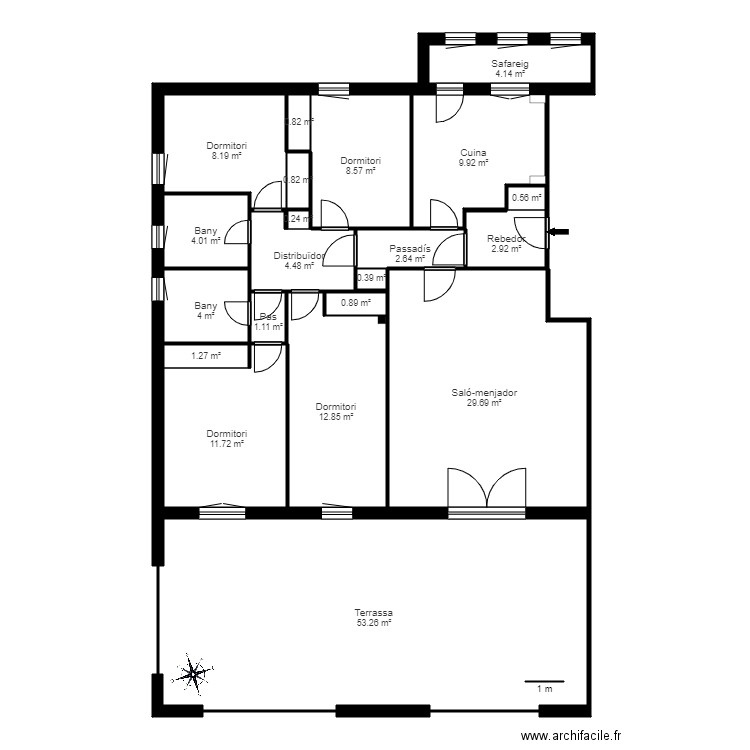 ED REDOS ESC A 1 2 SOLDEU. Plan de 0 pièce et 0 m2