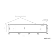 Plan de coupe sud-ouest / Projet
