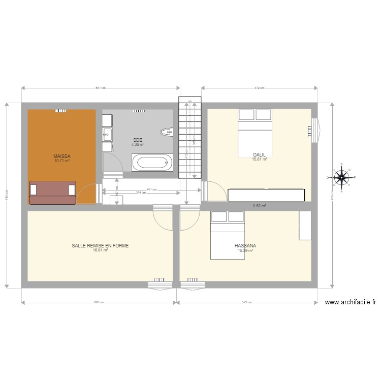 bléville etage. Plan de 0 pièce et 0 m2