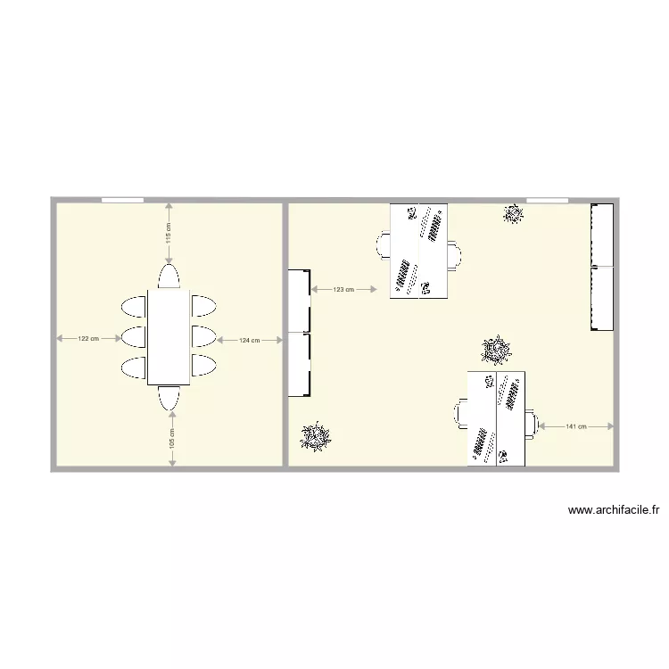 Projet Rider Gear  salle de r&eacute;union version 3. Plan de 