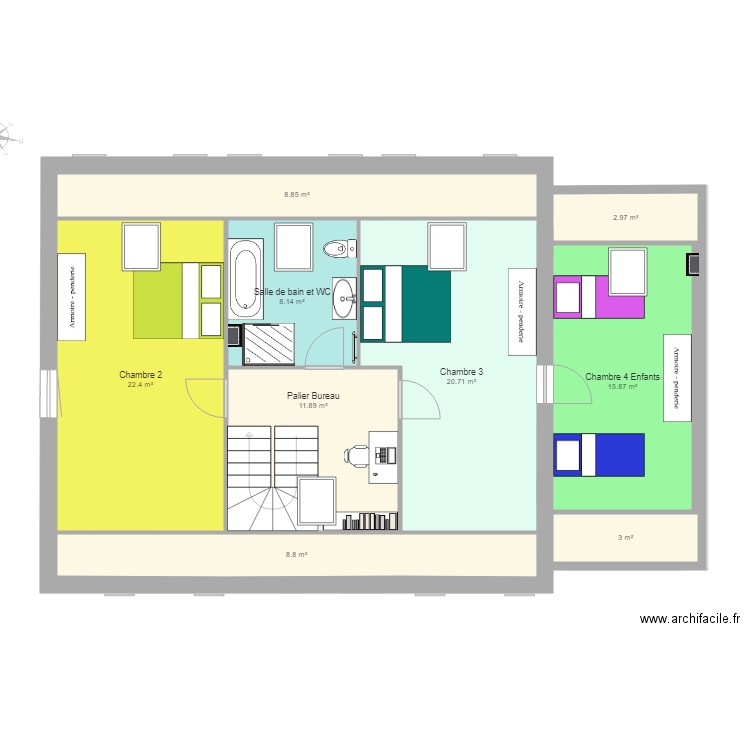 MPPedPlan1RdC. Plan de 0 pièce et 0 m2