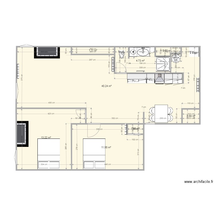 Delrieu. Plan de 0 pièce et 0 m2