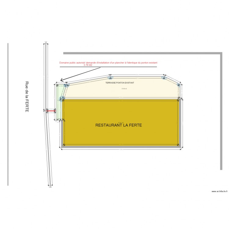 TERRASSE FERTE. Plan de 0 pièce et 0 m2