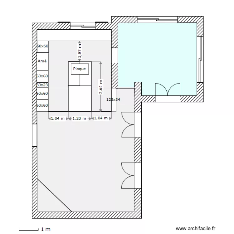 Cuisine Severine C4. Plan de 