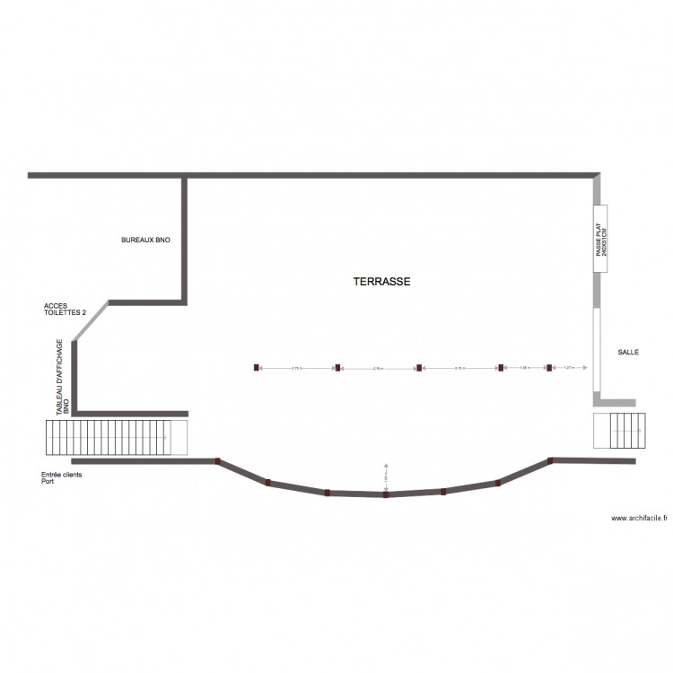 TERRASSE BNO. Plan de 0 pièce et 0 m2