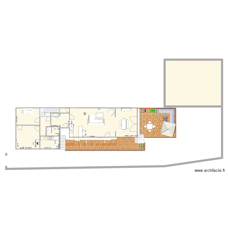 cuisine maison bh. Plan de 6 pièces et 176 m2