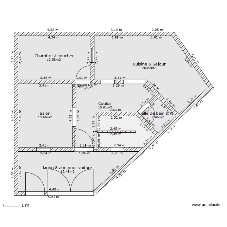 Plan al intilak Jerada. Plan de 0 pièce et 0 m2