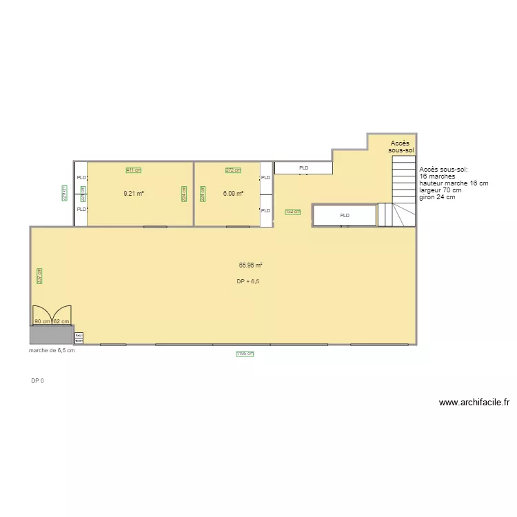 SIMPLEMENT VRAC RDC AVANT TRAVAUX. Plan de SIMPLEMENT VRAC RDC AVANT TRAVAUX. Plan de
