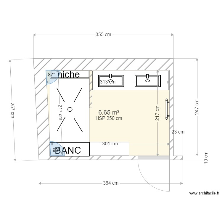 MARQUETTI SDB 2. Plan de 0 pièce et 0 m2