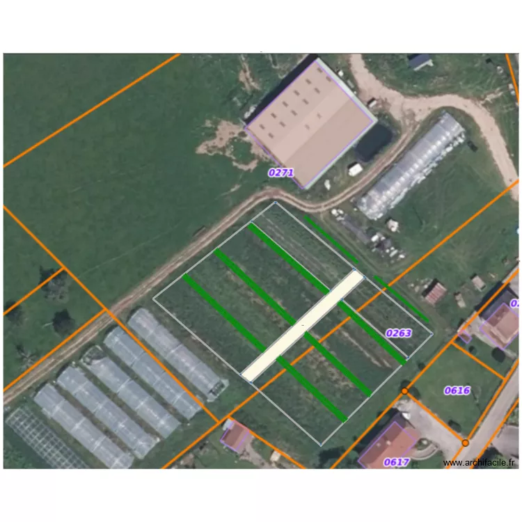 plein champ. Plan de 4 et 1911 m² plein champ. Plan de 4 et 1911 m²