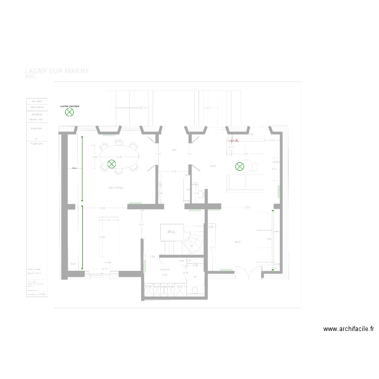 RDC aux côtes. Plan de 0 pièce et 0 m2