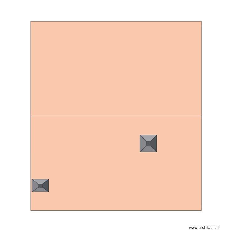 Toiture nue. Plan de 0 pièce et 0 m2