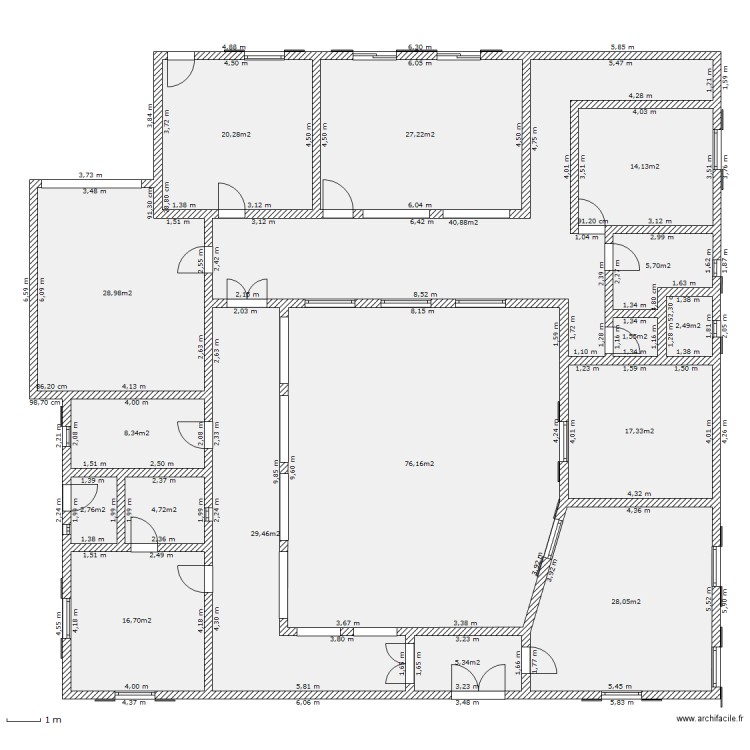 villa. Plan de 0 pièce et 0 m2