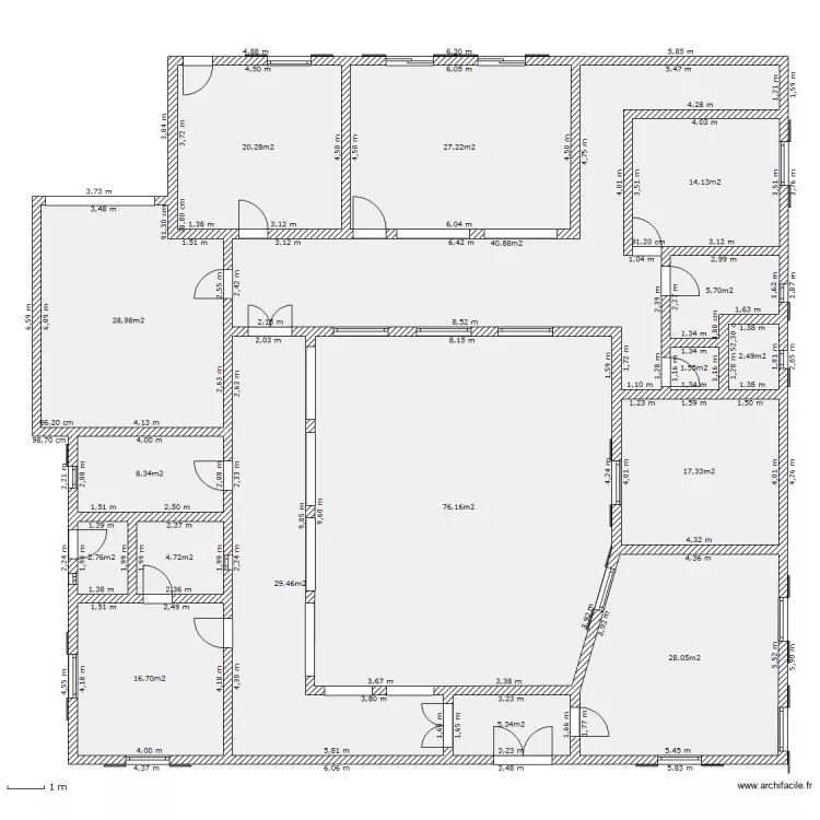 villa. Plan de 