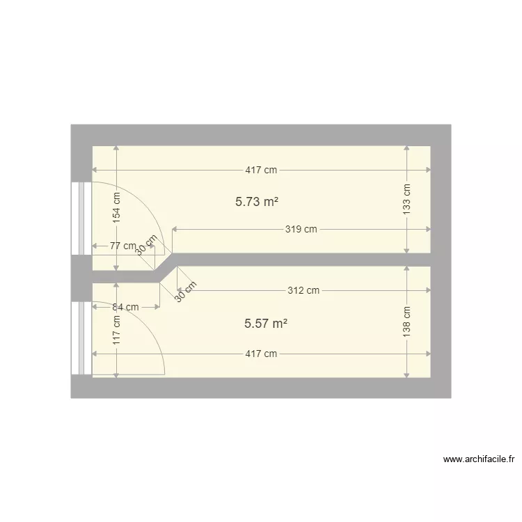 Appart La Poste Remise . Plan de 