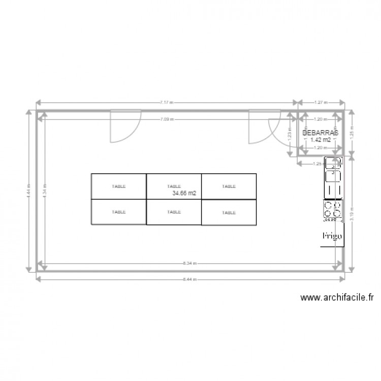 TAVERS SALLE DES JEUNES. Plan de 0 pièce et 0 m2