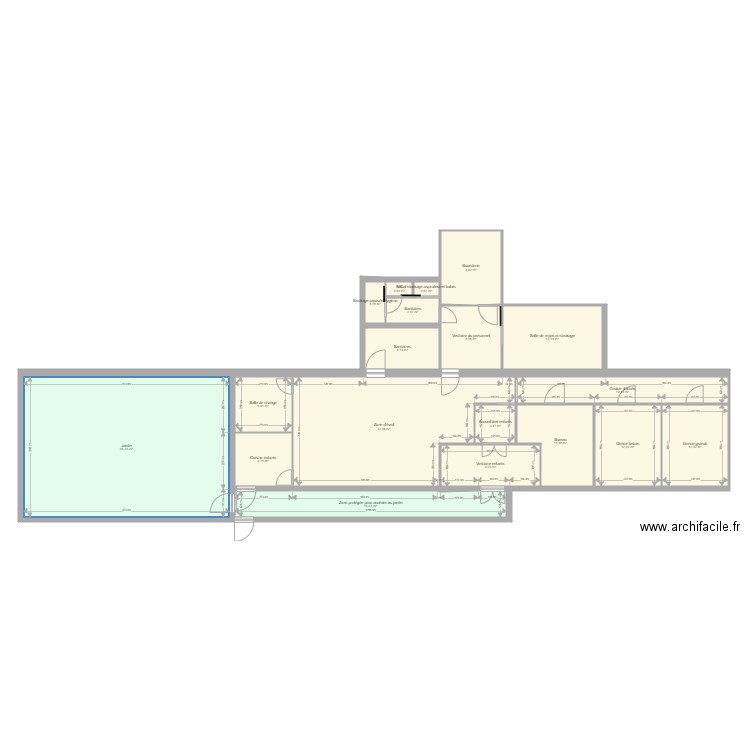 Plan modification agrément LPA. Plan de 0 pièce et 0 m2