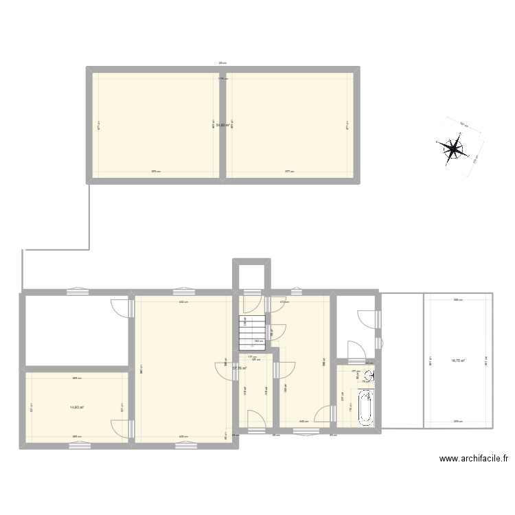 MAISON RDC & GARAGES. Plan de 0 pièce et 0 m2