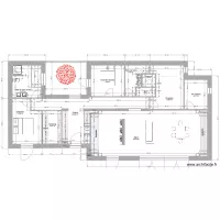 PLAN4B-3JUIN NOUVEAU2 beton et-COULOIR pour CHAMBRE-sans ouverture NORD-2 juin -134m2-