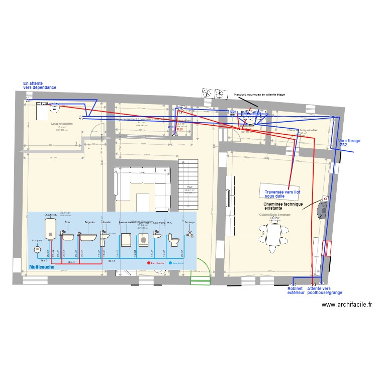 Mas Sarrians aep. Plan de 0 pièce et 0 m2