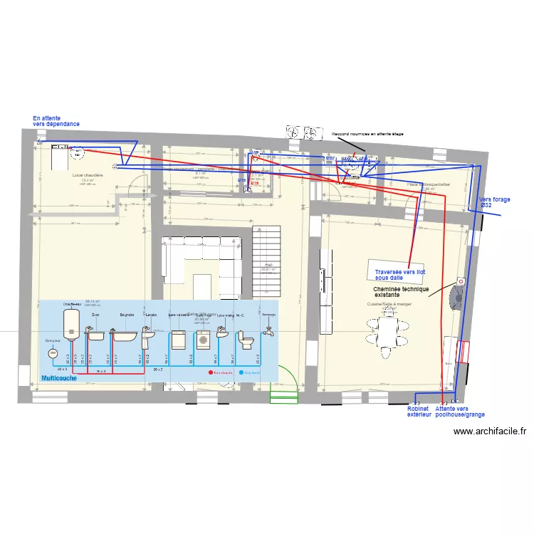 Mas Sarrians aep. Plan de 