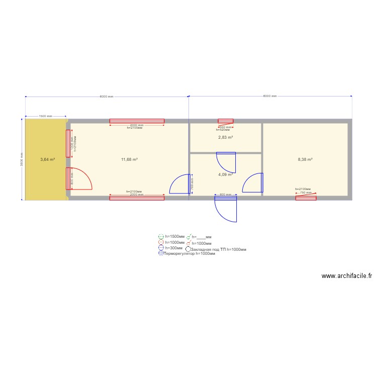  36. Plan de 0 pièce et 0 m2