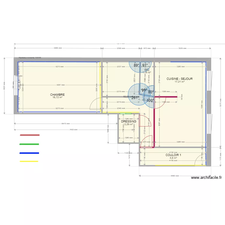 RENOVATION SAINT VALLIER PLAN ACTUEL. Plan de 