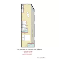 160 Valentin Hauy 80000 AMIENS appartement 3 2eme  &eacute;tage &eacute;chelle plus grande