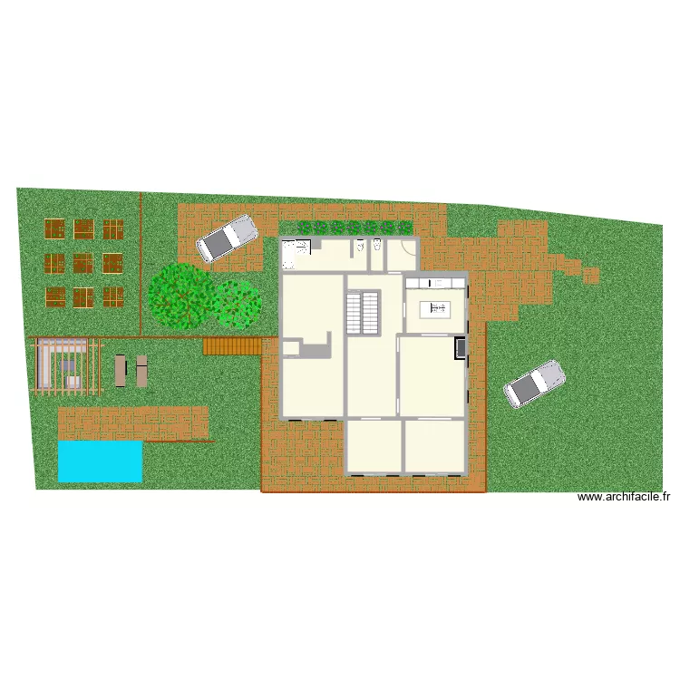 Lamalou avec jardin 7 oct. Plan de 
