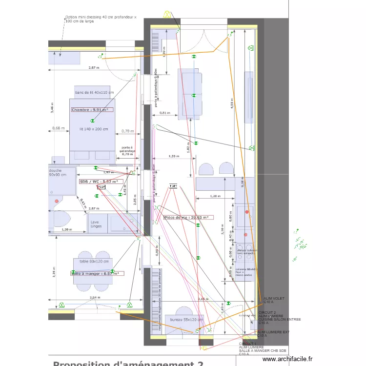 Lumieres et Volets. Plan de Lumieres et Volets. Plan de