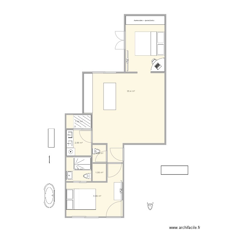 plan parfait. Plan de 0 pièce et 0 m2