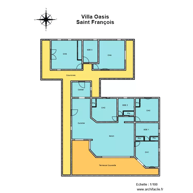 Maison Guadeloupe Sans surfaces. Plan de Maison Guadeloupe Sans surfaces. Plan de