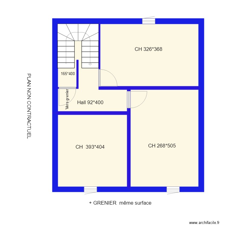 CHATELINEAU étage. Plan de 0 pièce et 0 m2