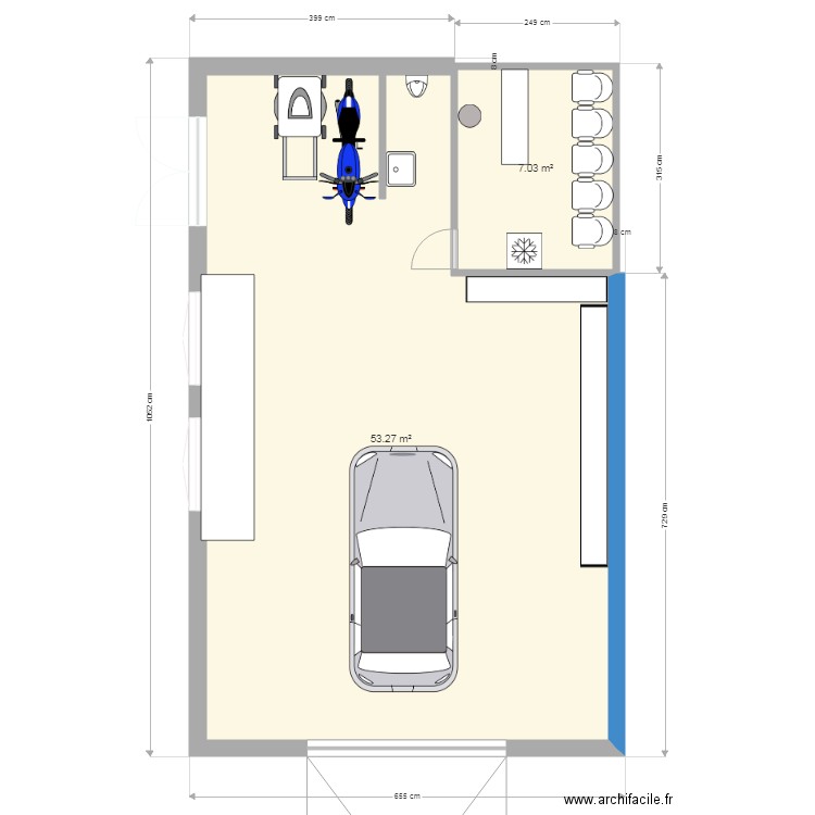 garage boilou. Plan de 0 pièce et 0 m2