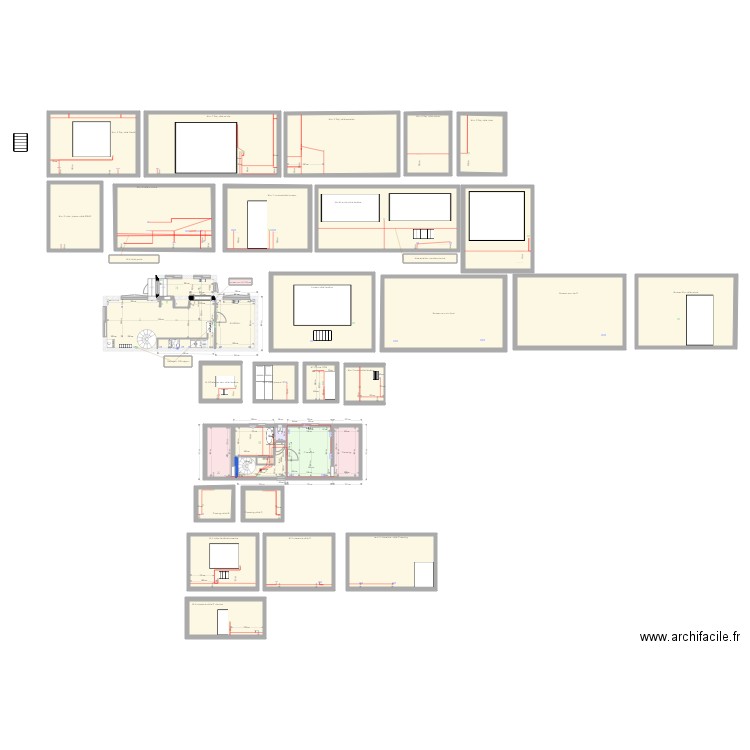 projet Renov phil. Plan de 0 pièce et 0 m2