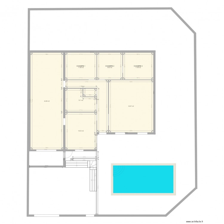 MAISON PROJET. Plan de 0 pièce et 0 m2