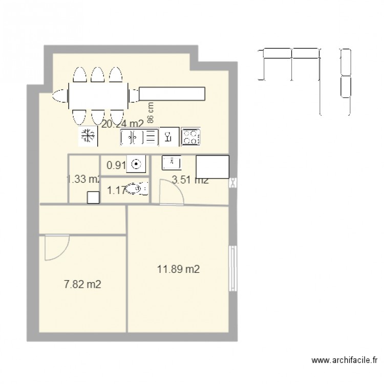 SoleMioApt1CostaSansDoublage. Plan de 0 pièce et 0 m2