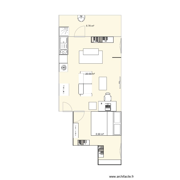 gif. Plan de 0 pièce et 0 m2