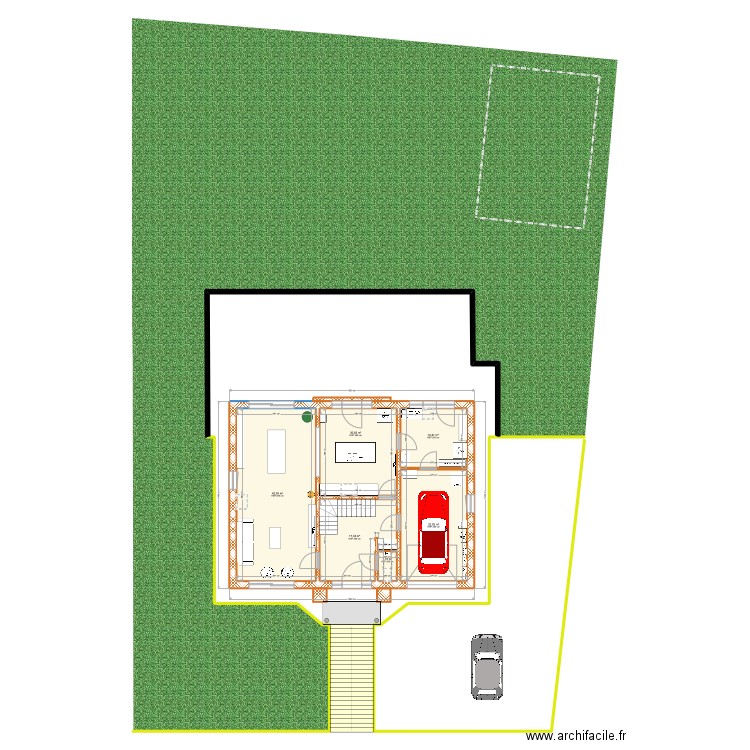 111. Plan de 6 pièces et 117 m2