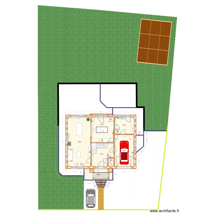 111. Plan de 10  et 131 m²