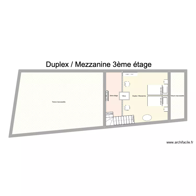 Mezzanine Cajarc. Plan de 