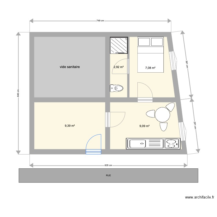 selestat av projet. Plan de 0 pièce et 0 m2