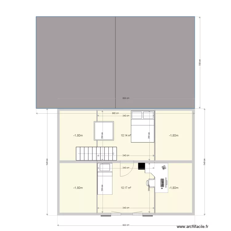 extension chalet. Plan de 