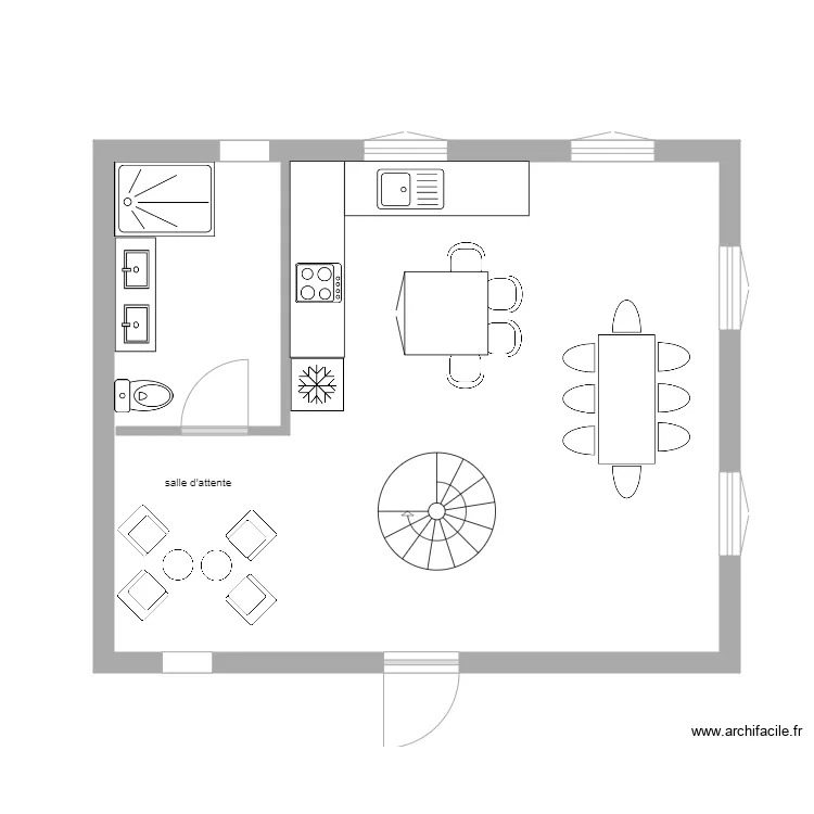 cabinet RDC1. Plan de 