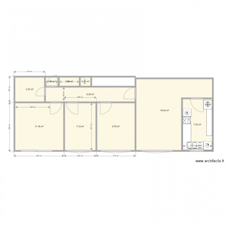 Elodie appt 4 P V1. Plan de 0 pièce et 0 m2