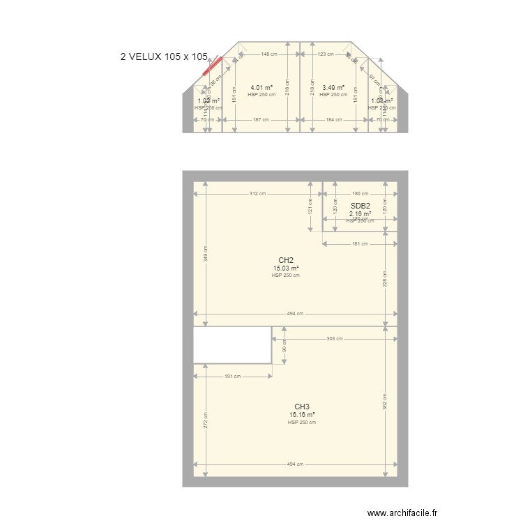 CHAPELET. Plan de 0 pièce et 0 m2