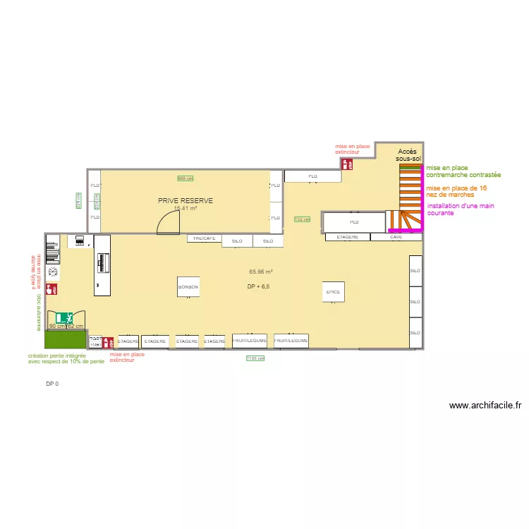 SIMPLEMENT VRAC RDC APRES TRAVAUX. Plan de SIMPLEMENT VRAC RDC APRES TRAVAUX. Plan de