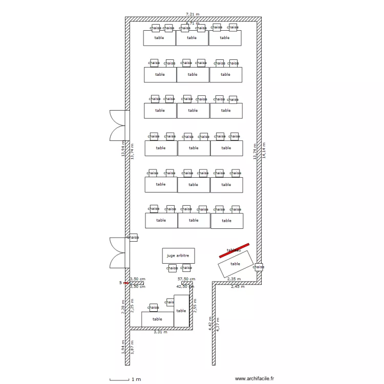 salle st georges. Plan de 