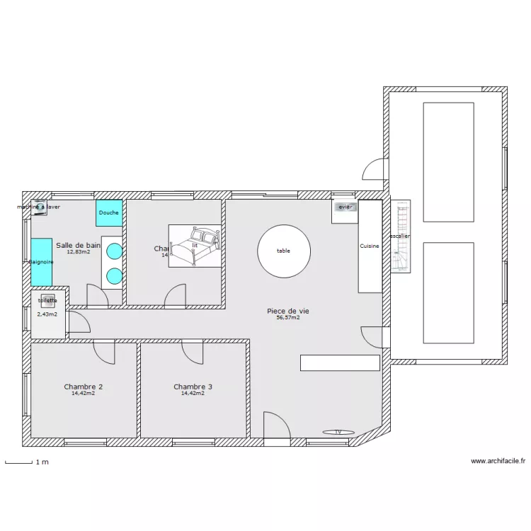 maison 3. Plan de 